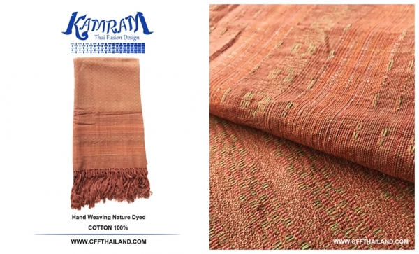 ผ้าพันคอ  Kamram สีอิฐ L08