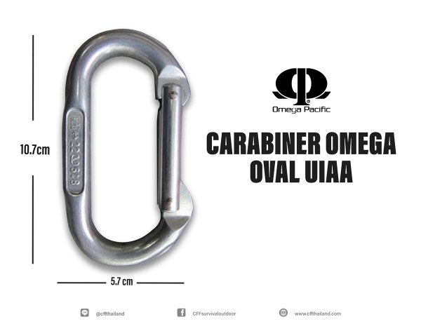 Omega Oval UIAA Carabiner