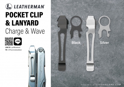 Pocket clip &amp; Lanyard  Charge &amp; Wave