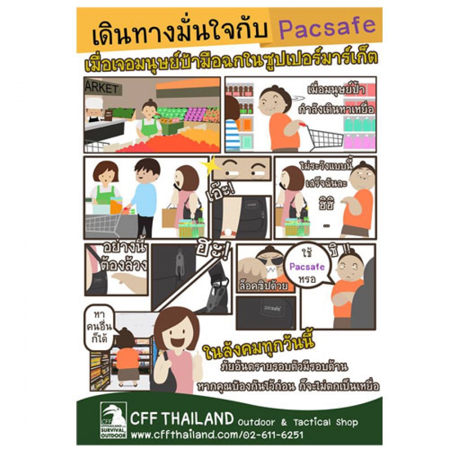 Pacsafe เมื่อเจอมนุษย์ป้ามือฉก...