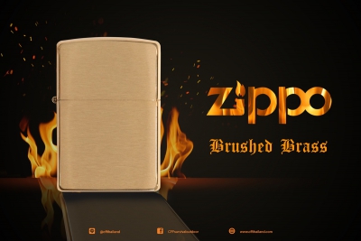 ZIPPO Brushed Brass 204B