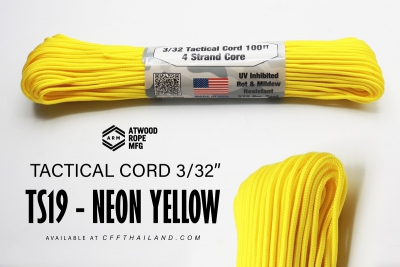 TS19-Neon Yellow 3/32&quot;