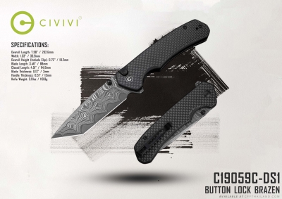 C19059C-DS1 Button Lock Brazen